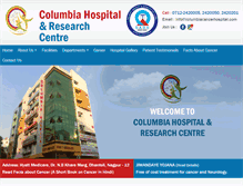 Tablet Screenshot of columbiacancerhospital.com